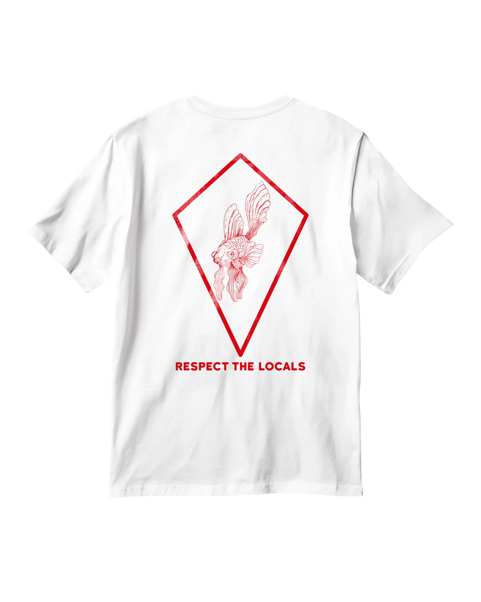 CAMISETA RESPECT THE LOCALS BRANCA