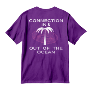 CAMISETA CONNECTION IN AND OUT OF THE OCEAN ROXA