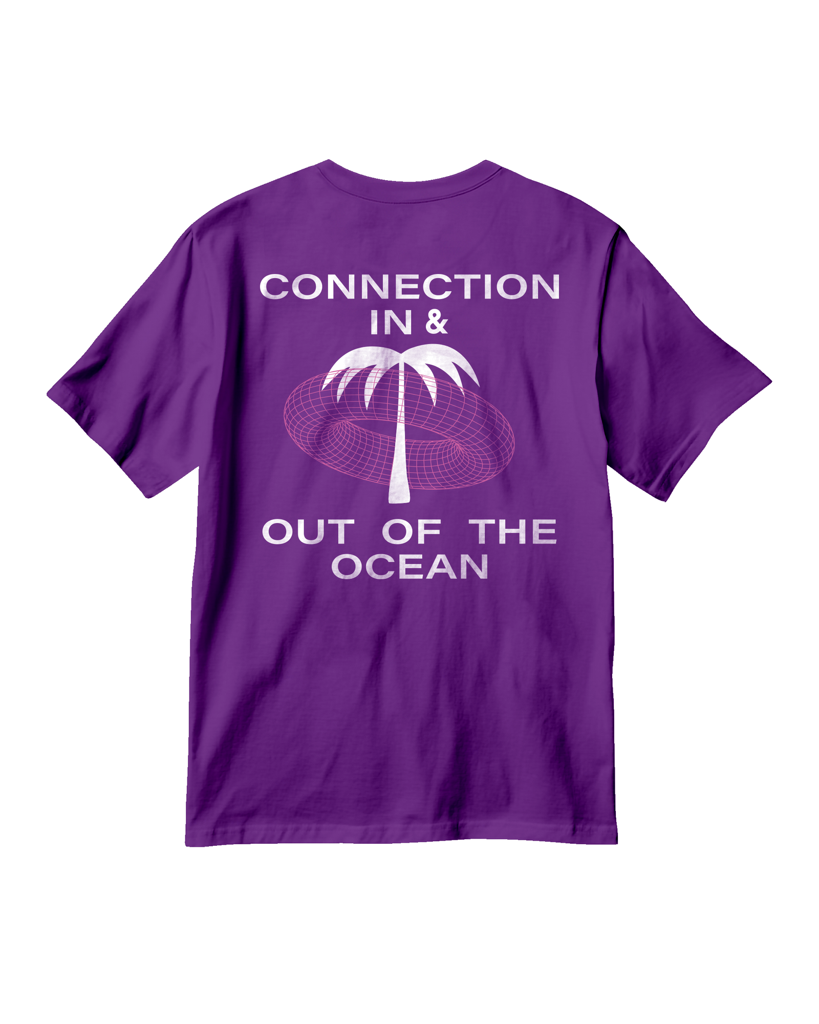 CAMISETA CONNECTION IN AND OUT OF THE OCEAN ROXA