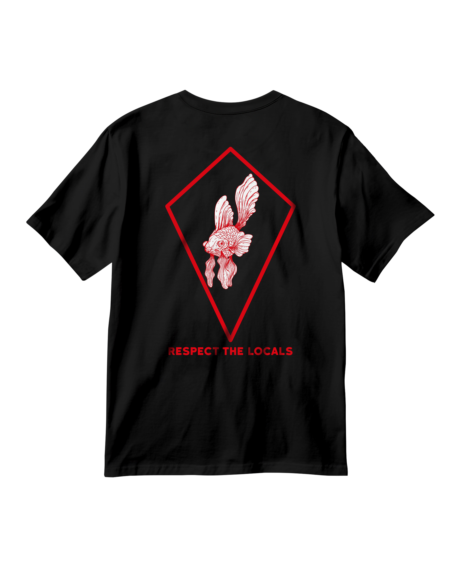 CAMISETA RESPECT THE LOCALS PRETA